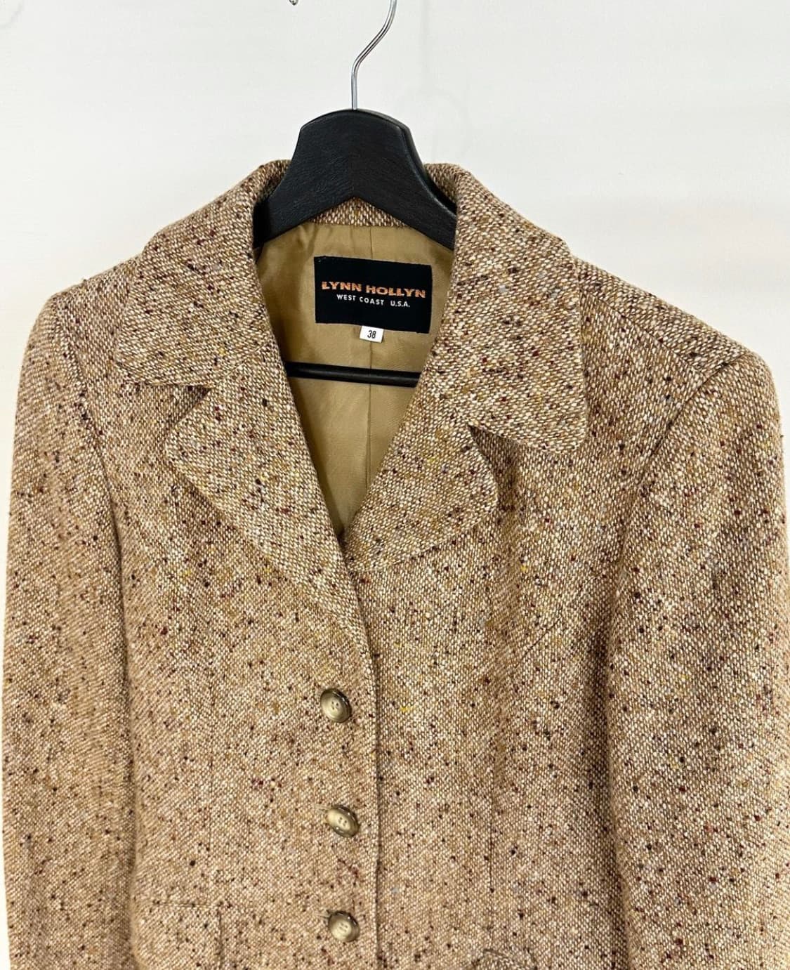 빈티지 베이지 울 블레이져 상품이미지2