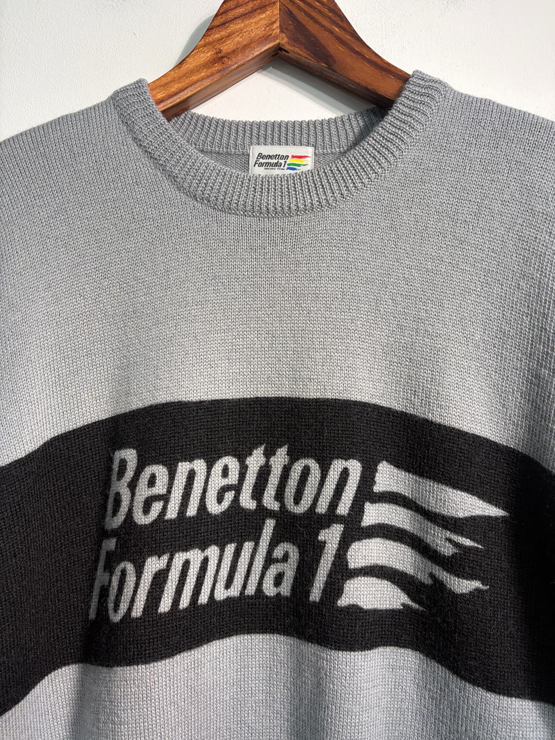 [M] Benetton & F1 베네통 울 100% 니트 상품이미지5