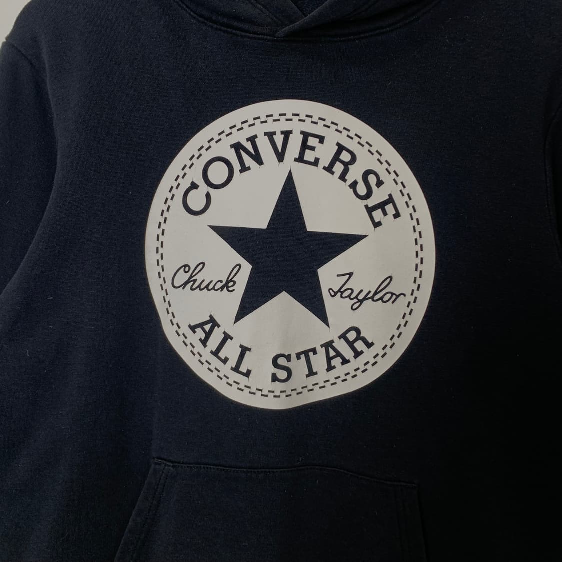 컨버스 y2k 와투케 스타 블랙 후드티 상품이미지4