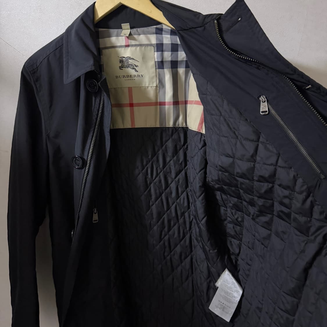 버버리 노바체크 퀄팅 남성 맥코트 M(100-슬림 105) 상품이미지7