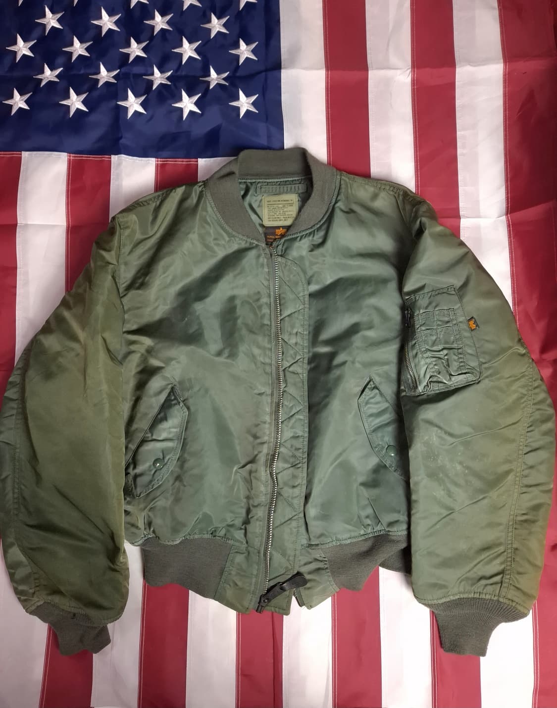 오리지날 미국제조 알파사 미공군 민수용 MA-1 항공자켓 상품이미지1