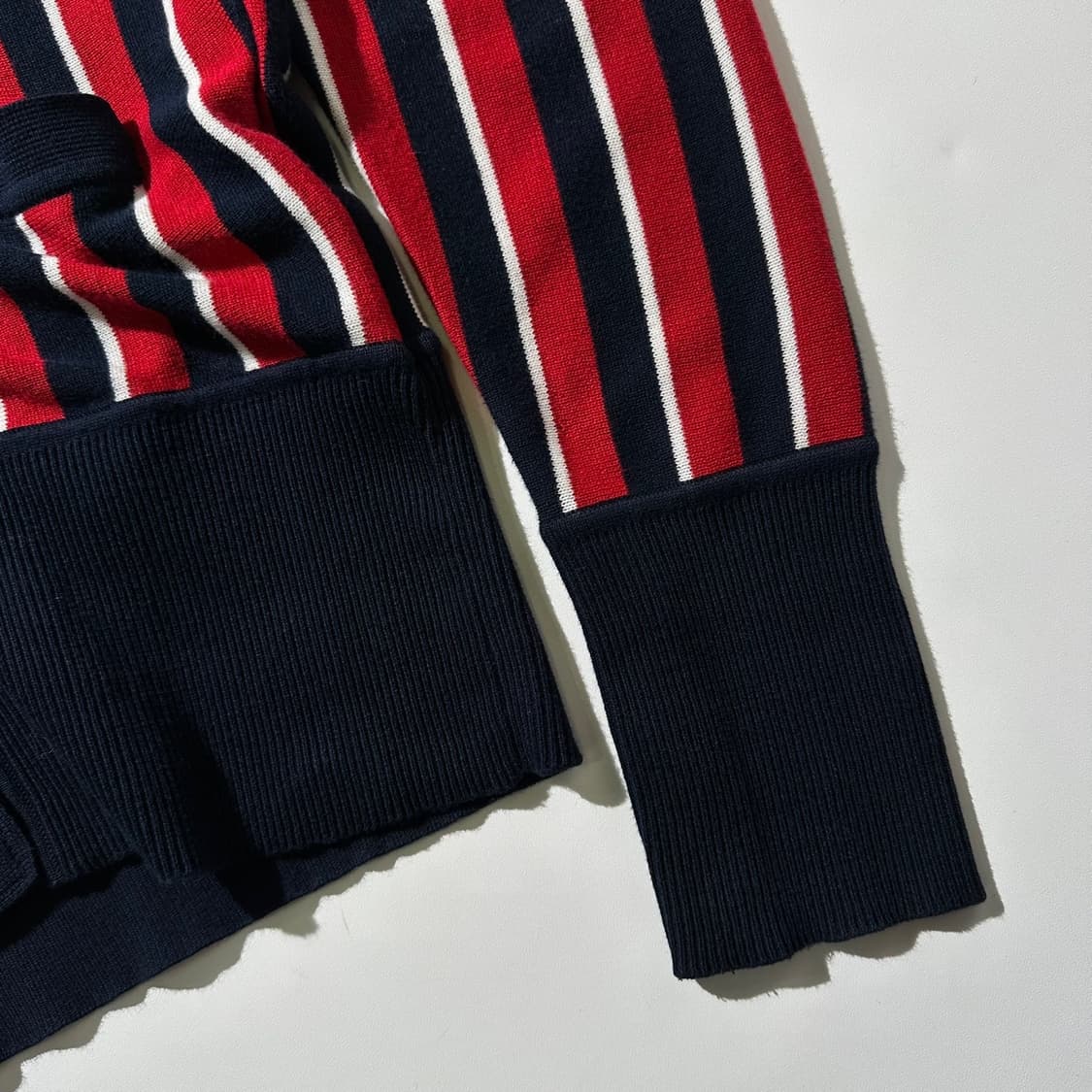 (매장판) Bape 베이프 스트라이프 코튼 니트 가디건 상품이미지6