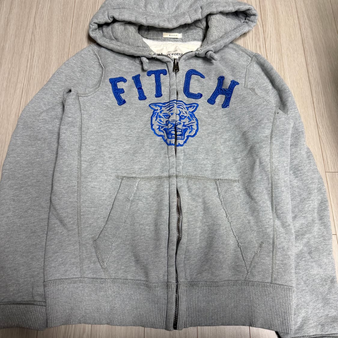 아베크롬비 그레이 후드집업 m 상품이미지2