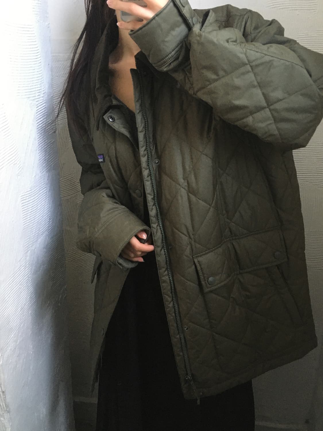 Patagonia 파타고니아 올리브 코듀로이 퀄팅 자켓 상품이미지1