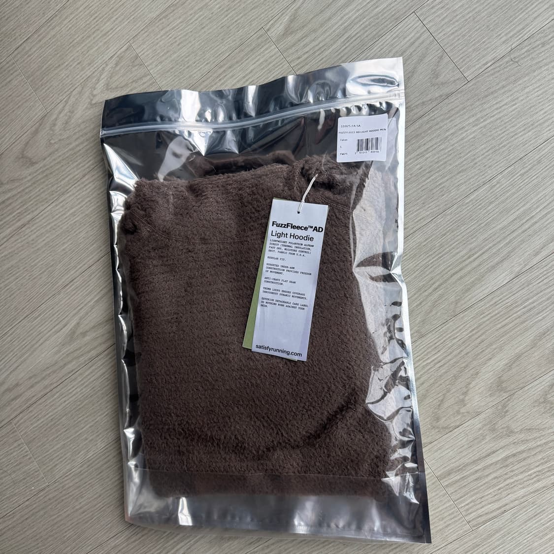 [L] 새티스파이 고스트플리스 AD 라이트 후드 팔콘 새상품 상품이미지1