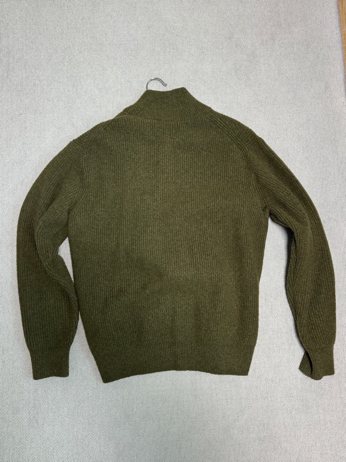 유니클로 하프집업 니트 올리브 L 상품이미지2