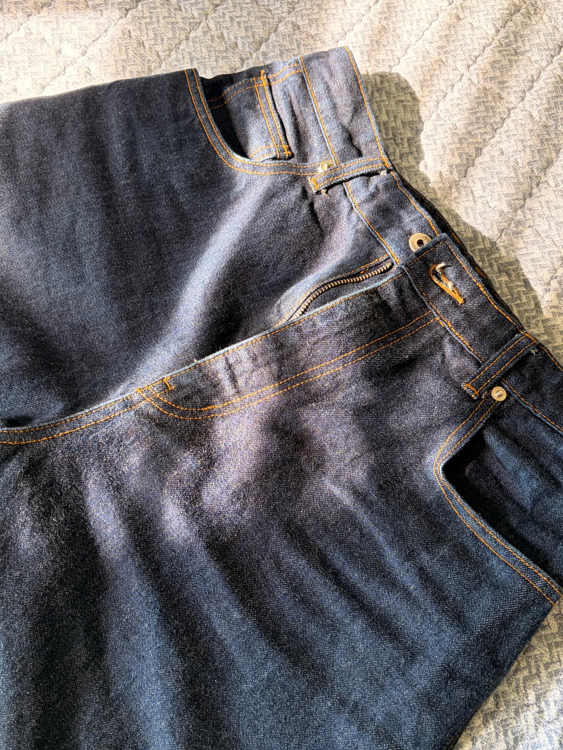 쿠어 신치 백 턴업 jeans 상품이미지1