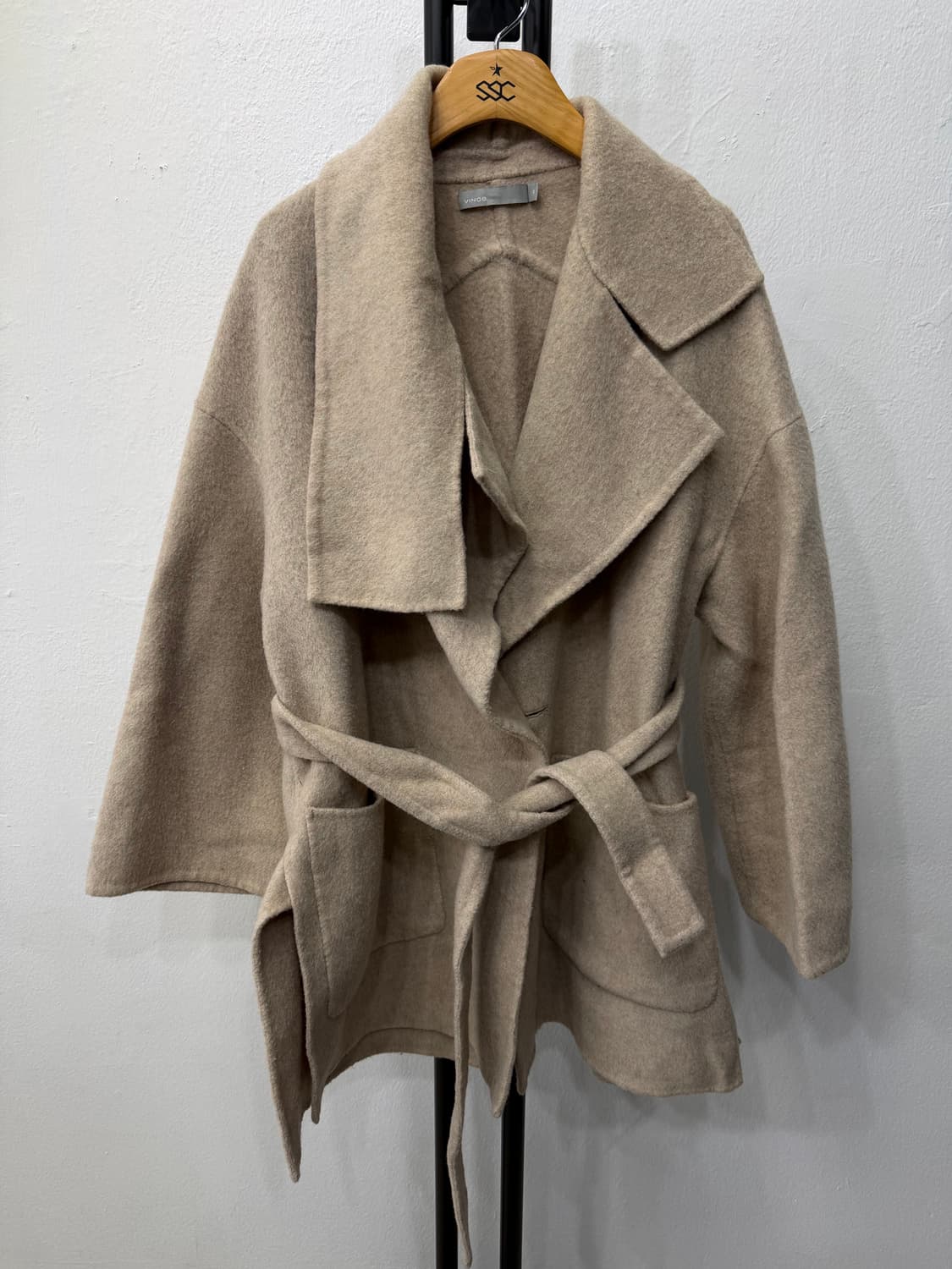 정품) Vince 빈스 오버사이즈 울 랩 코트 XS 상품이미지1