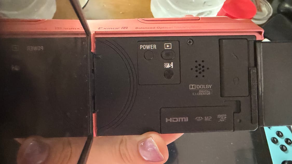소니 핸디캠 sony handycam cx-535 핑크 빈티지 캠코더 상품이미지7