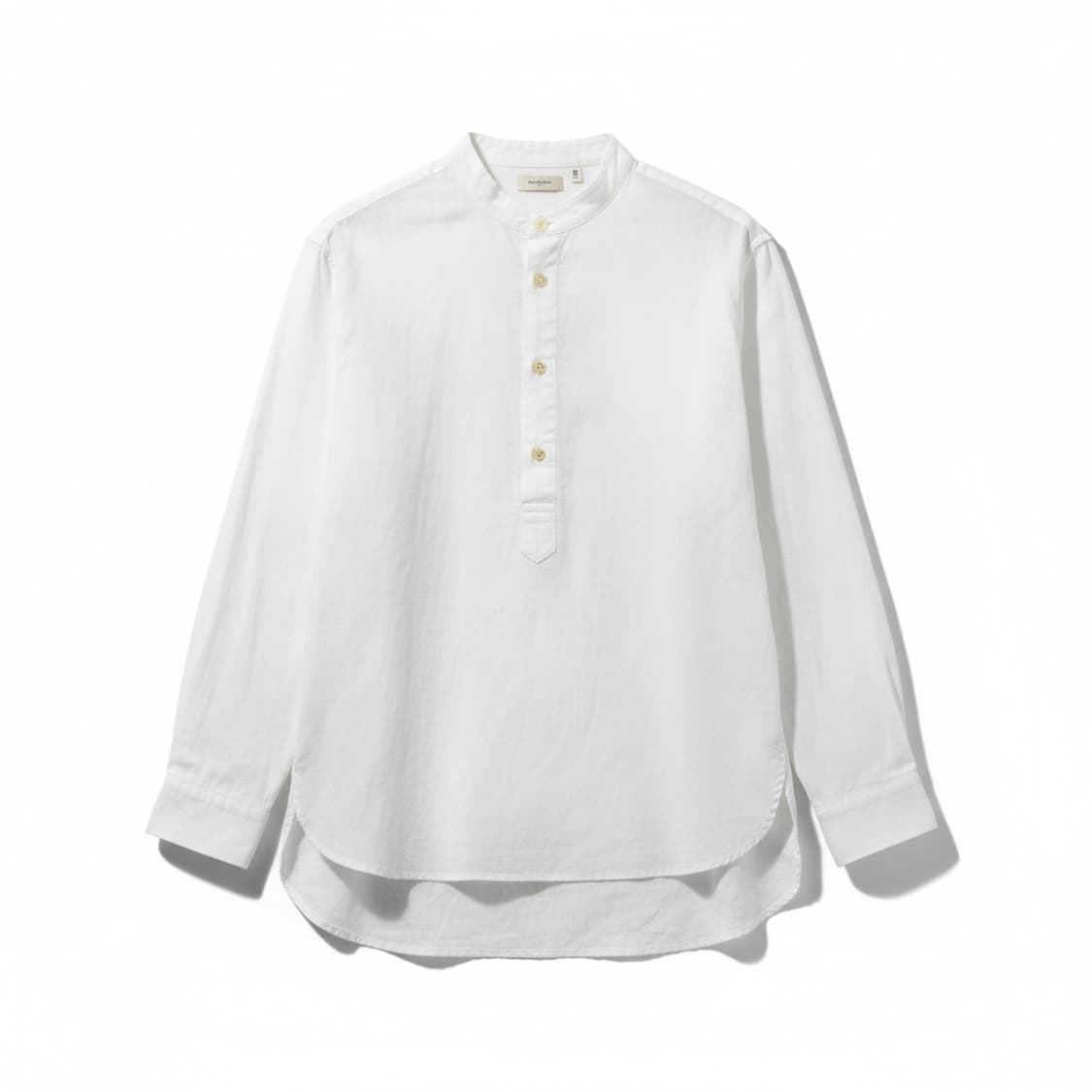 로드존그레이 화이트 헨리넥 셔츠 상품이미지1