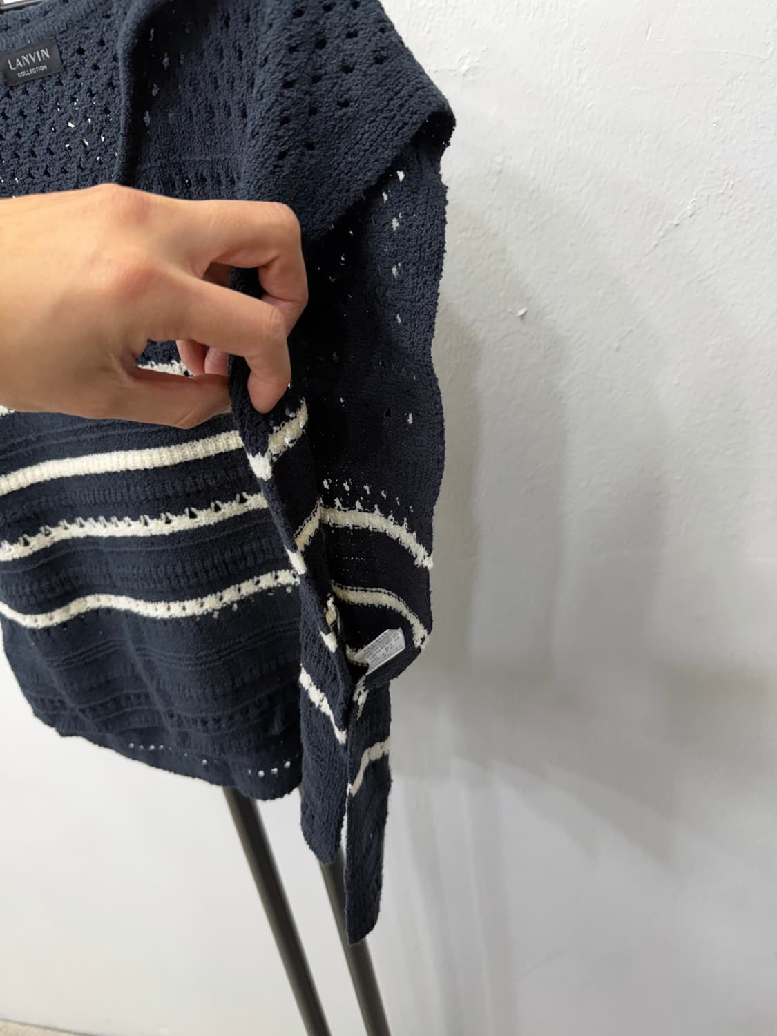 정품) 랑방 한섬 스트라이프 니트 탑 F 상품이미지3