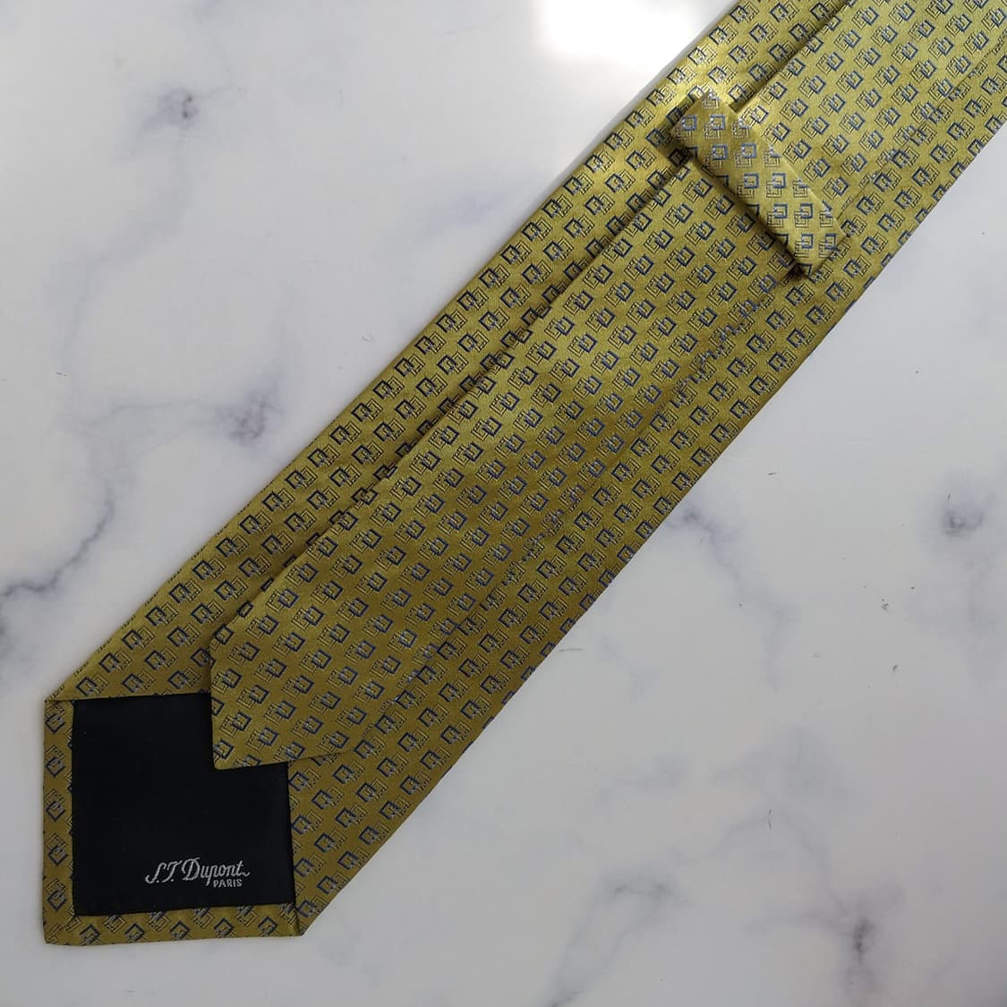 듀퐁 실크 스퀘어 자수 패턴 넥타이 8.9cm A+등급 K2306 상품이미지7