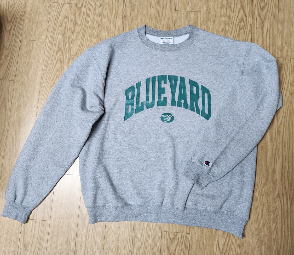 CHAMPION 챔피온 X 블루야드 스펠아웃 맨투맨, 스웻셔츠 XL 상품이미지1