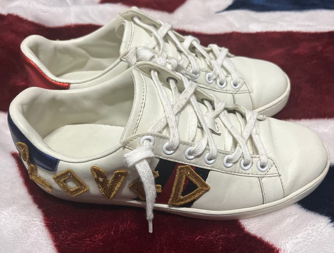 구찌 에이스 러브드 자수 스니커즈 37 정품 상품이미지1