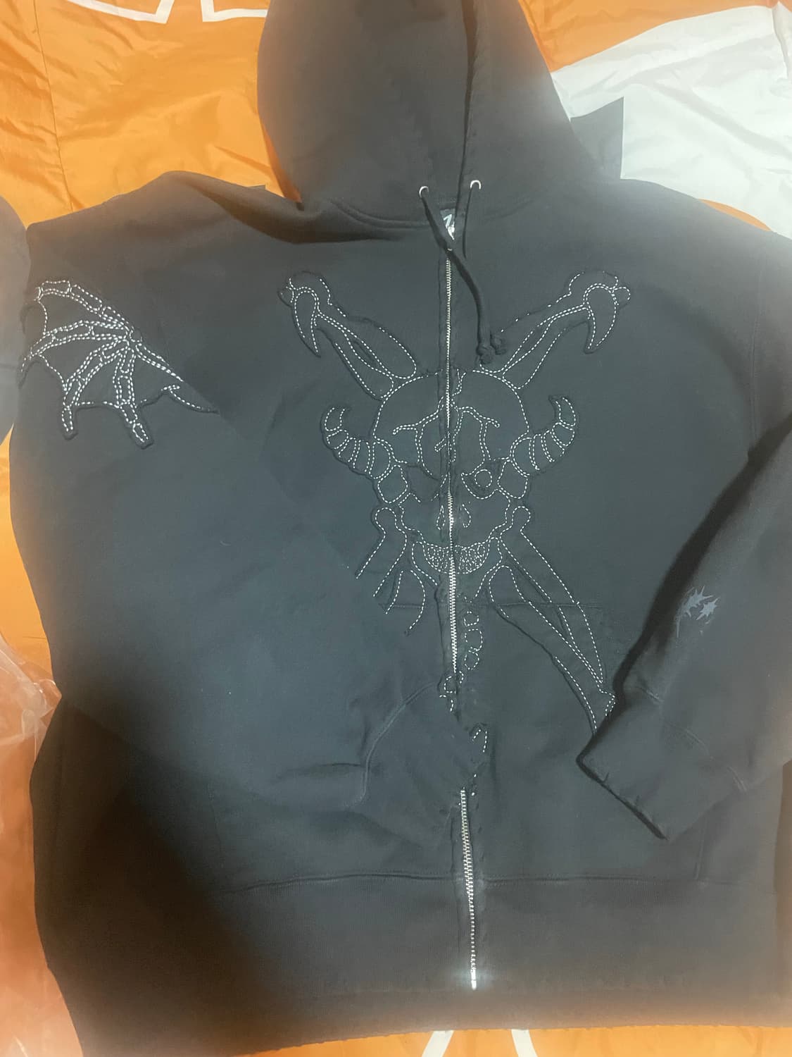 슈프림 요지 야마모토 집업 후드 블랙 상품이미지1