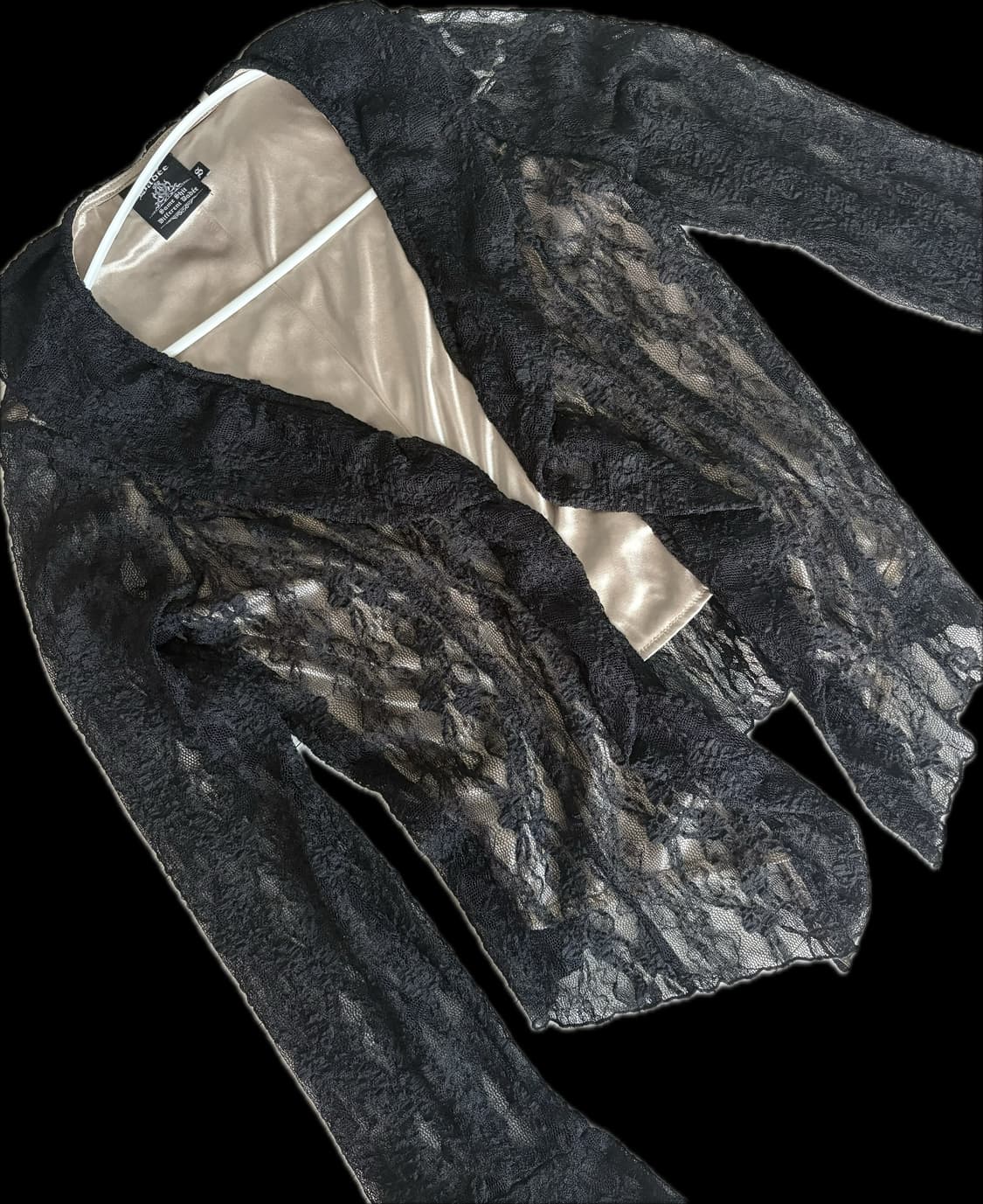 Badee Venus Frill Cardigan Black 상품이미지5