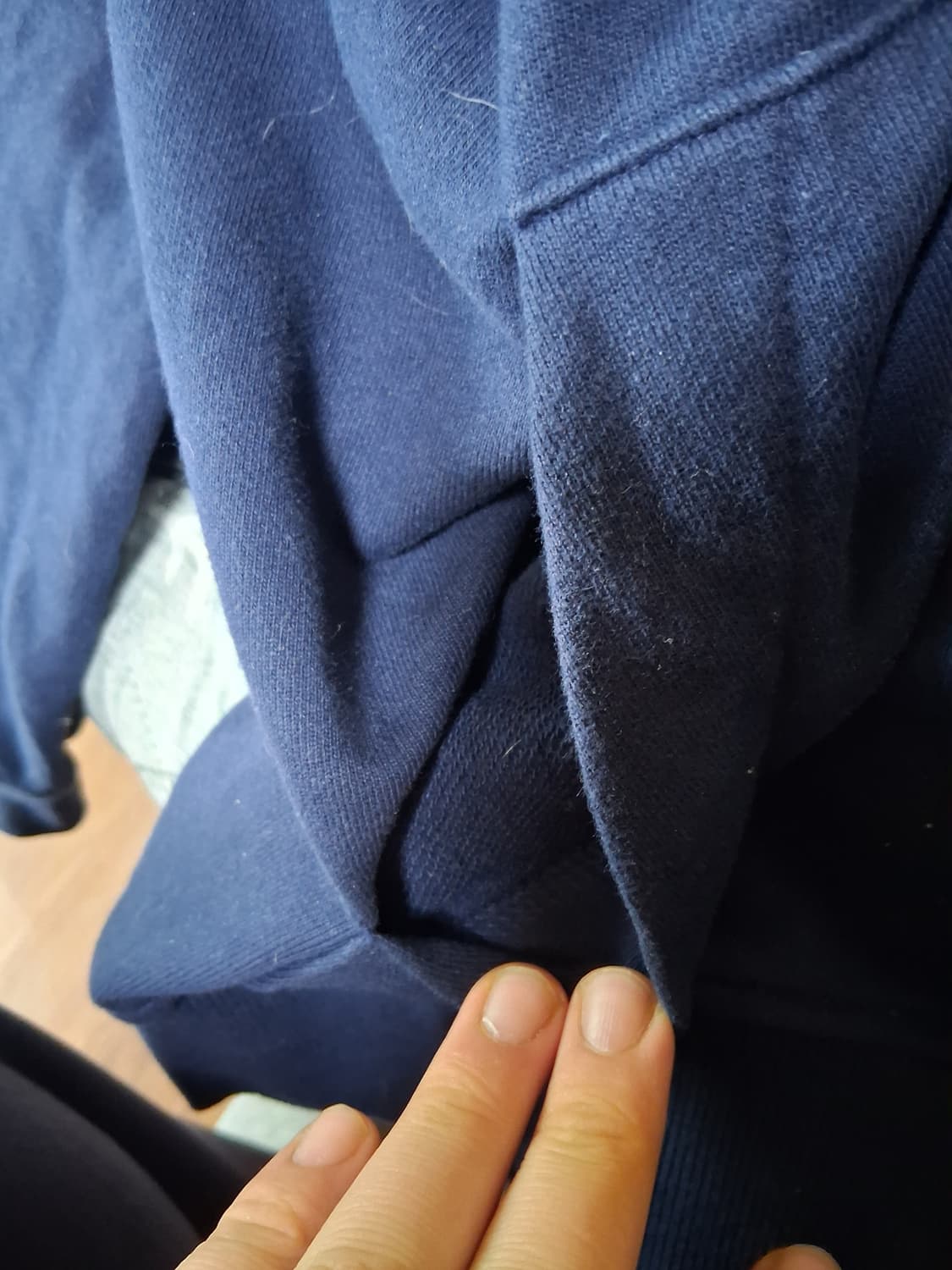 아미 후드티 XL 그레이 네이비 상품이미지5