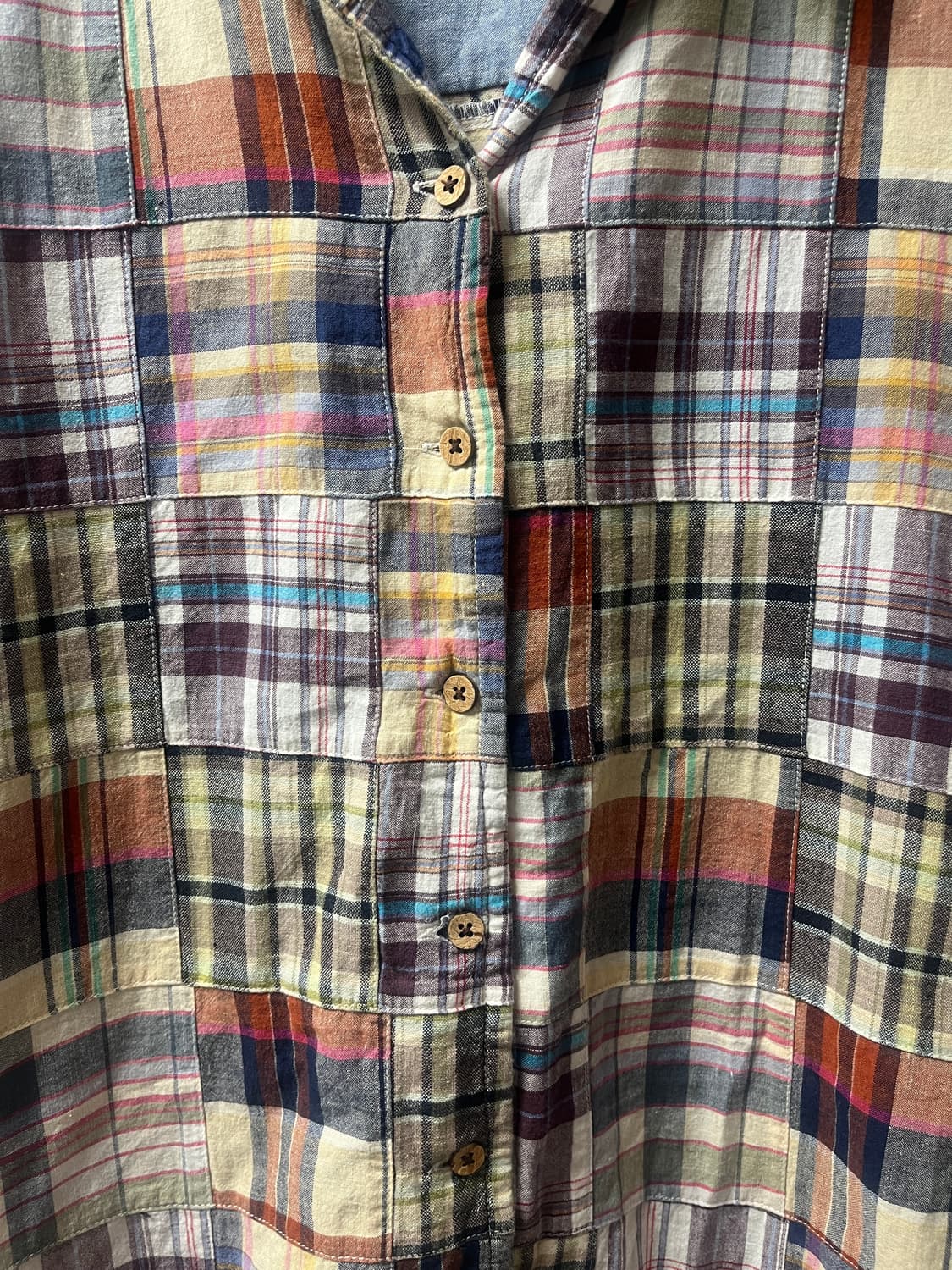 모리걸 패치워크 셔츠 원피스 리얼패치 모리걸 빈티지 상품이미지3