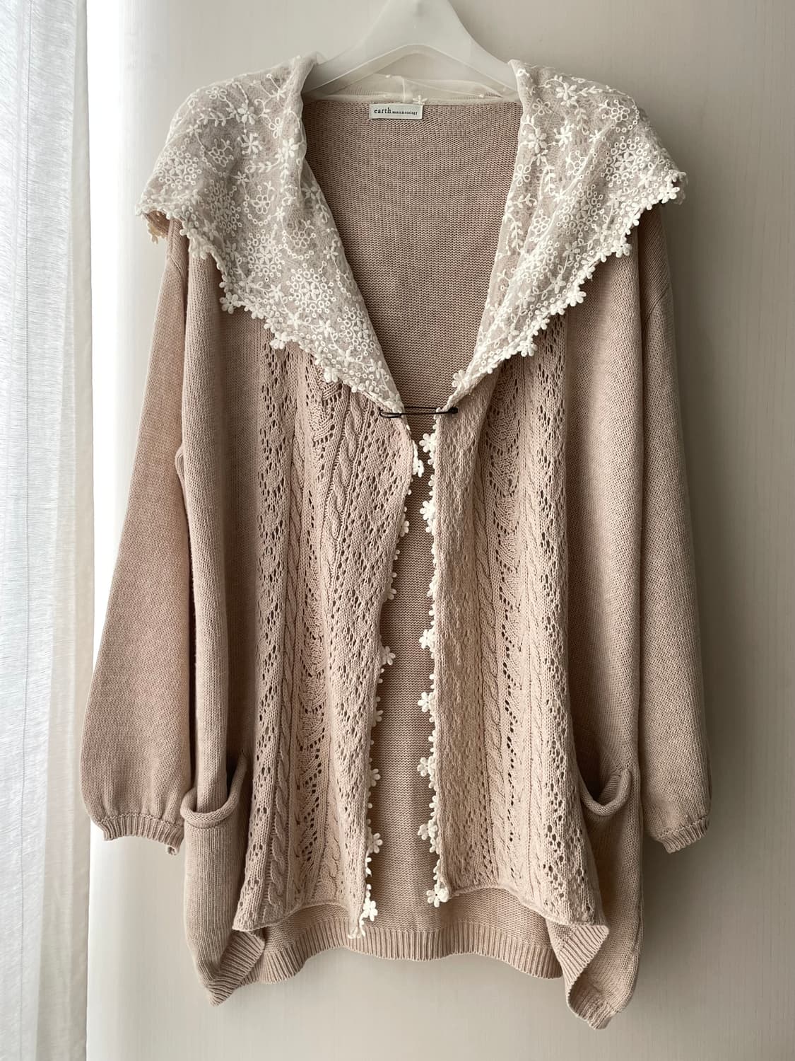 빈티지 얼스뮤직 레이스 가디건 / 모리걸 하구미 할모리 상품이미지1