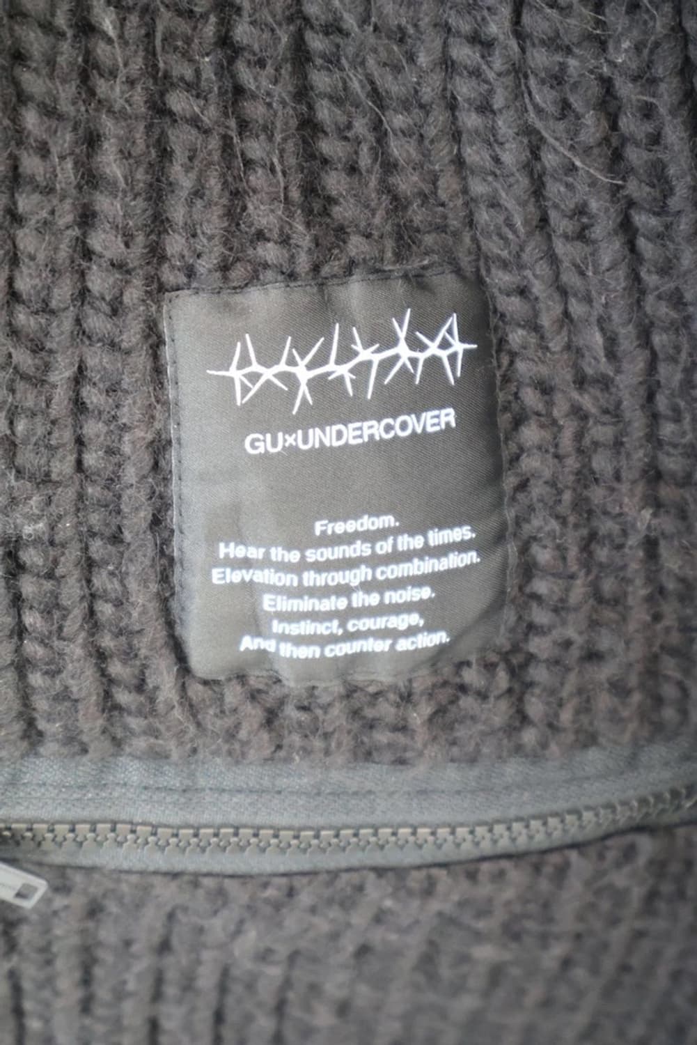 GU x UNDERCOVER Black Knit Cardigan 상품이미지7