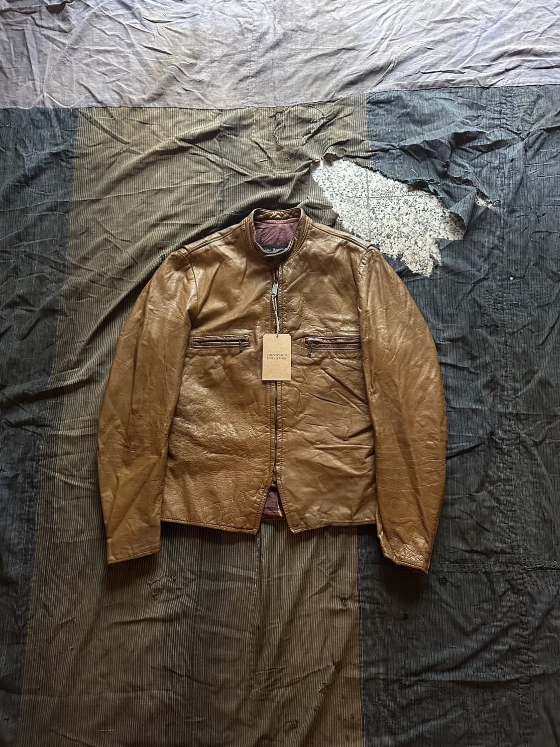 70s Harley Davidson Leather Jacket 상품이미지1
