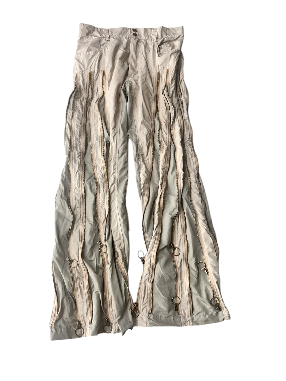 빈티지 고프코어 테크 핏조절 지퍼 디테일 팬츠 상품이미지2