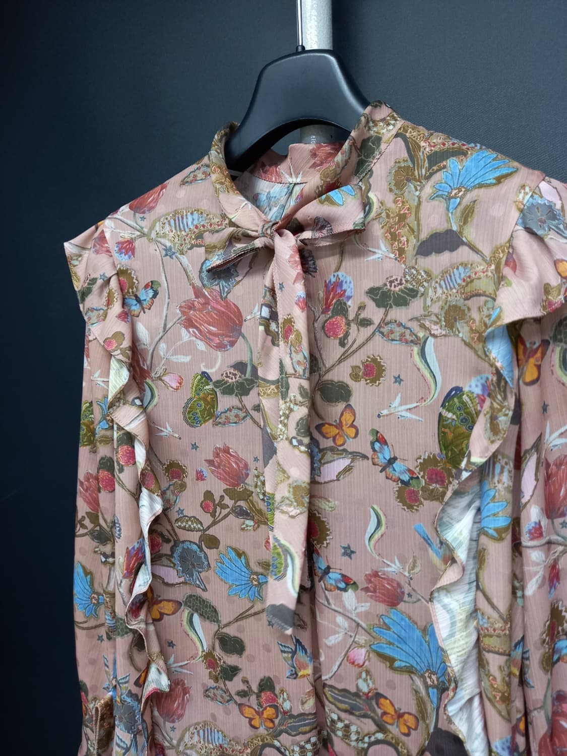 마인 MINE 춘하추 쉬폰 7부 블라우스 44-66 상품이미지4