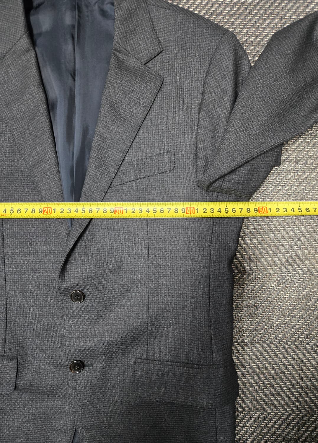 한섬 타임옴므 TIME 체크 정장 자켓 에르메네질 제냐 호주산 울100 상품이미지7