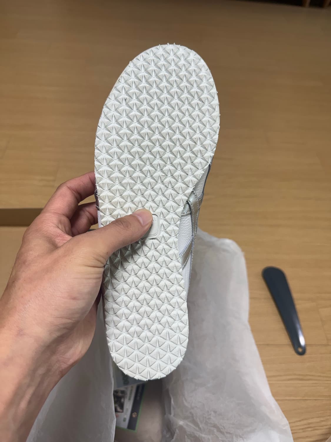 오니츠카타이거 화이트 실버(d508k-0193) 스니커즈(260) 새상품 상품이미지7