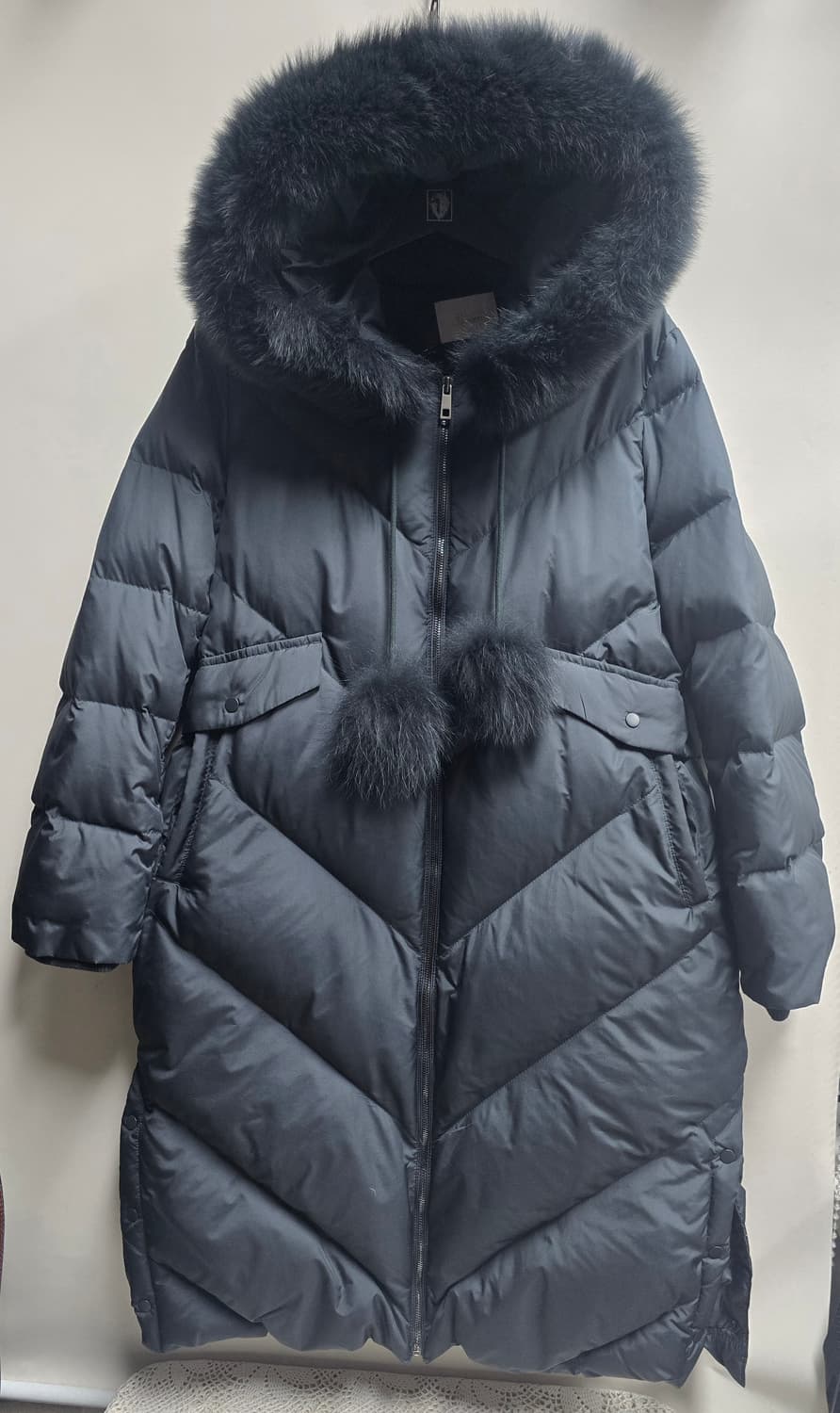 지고트 폭스 퍼 구스다운 롱패딩 M 상품이미지1