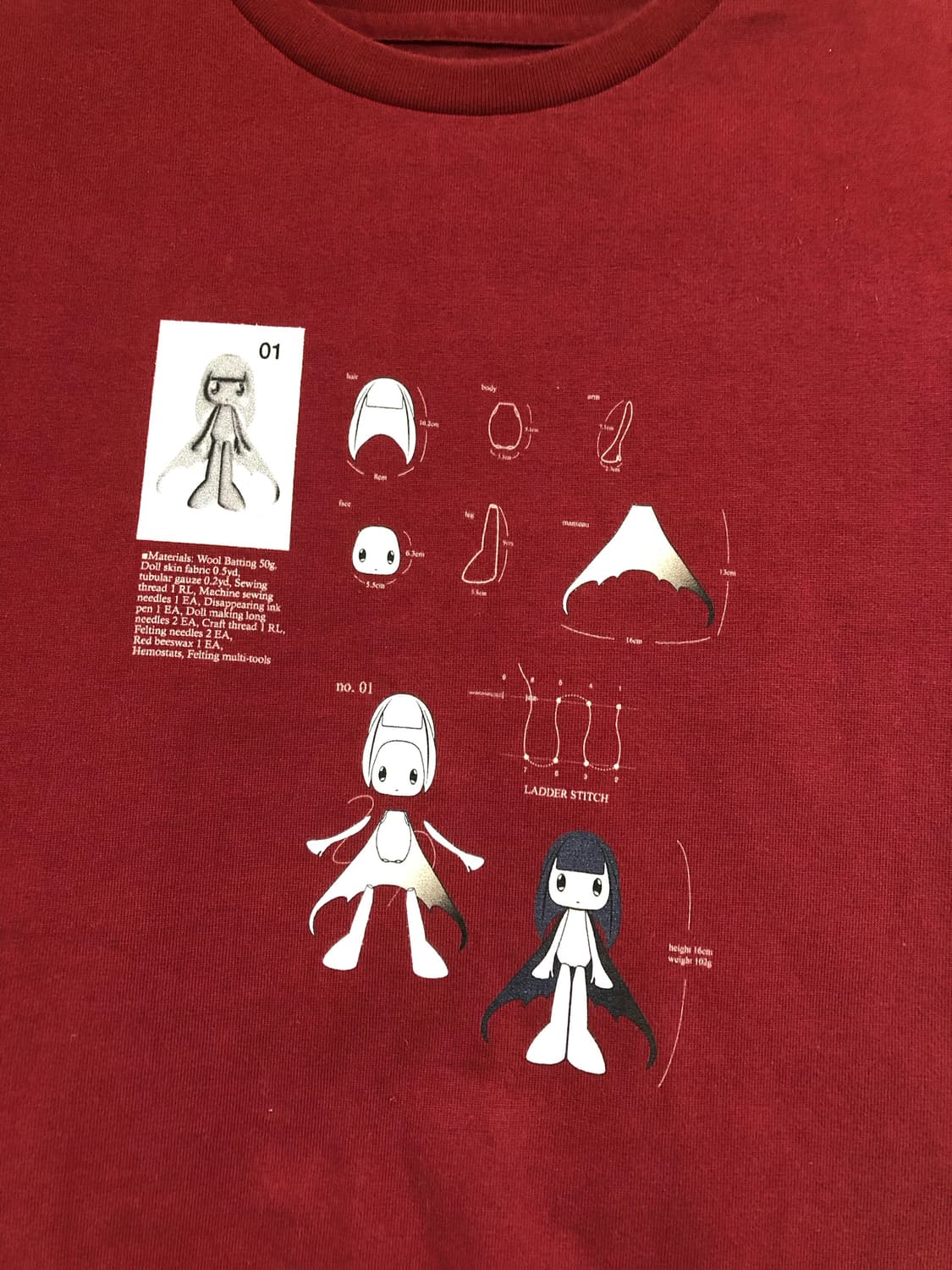 코이세이오 coyseio 버건디 티셔츠 상품이미지6