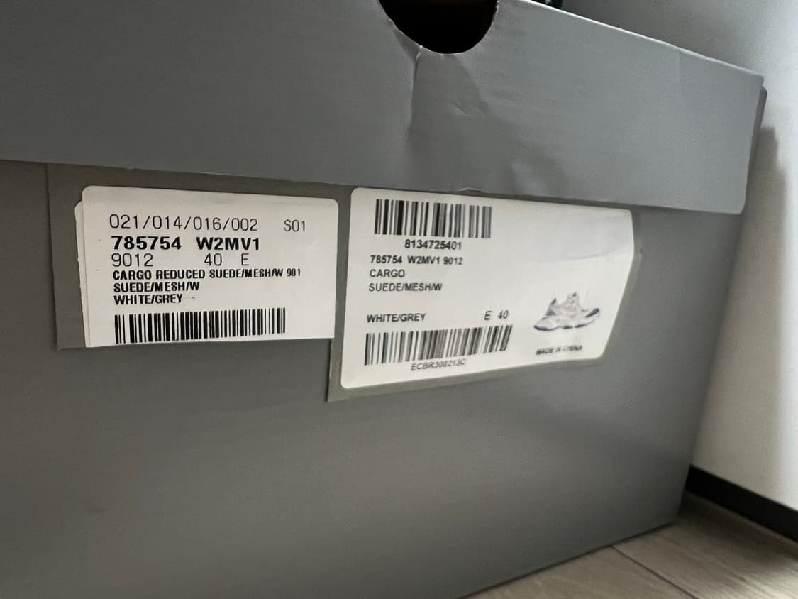 발렌시아가 카고 스니커즈 화이트 그레이 새상품(40) 상품이미지3