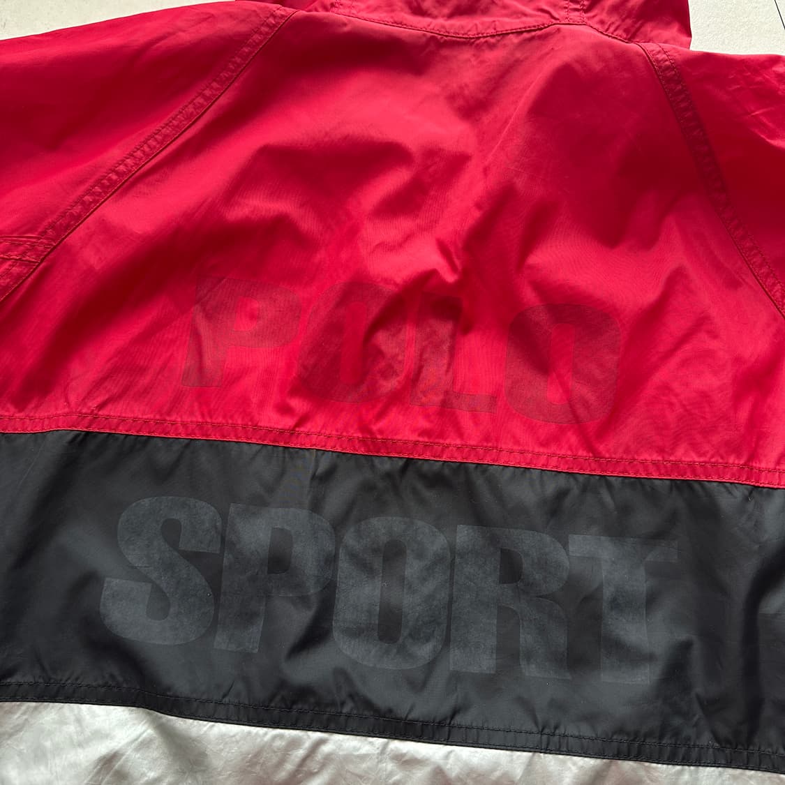 90s [M] 폴로 스포츠 빈티지 빅로고 바람막이 자켓 상품이미지8