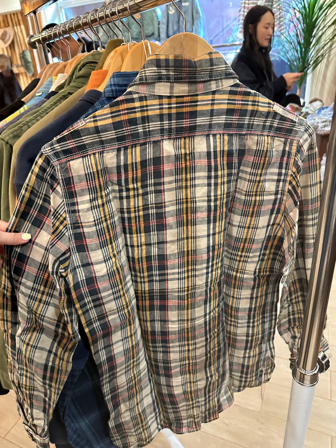 나이젤카본 체크셔츠 46사이즈 상품이미지2