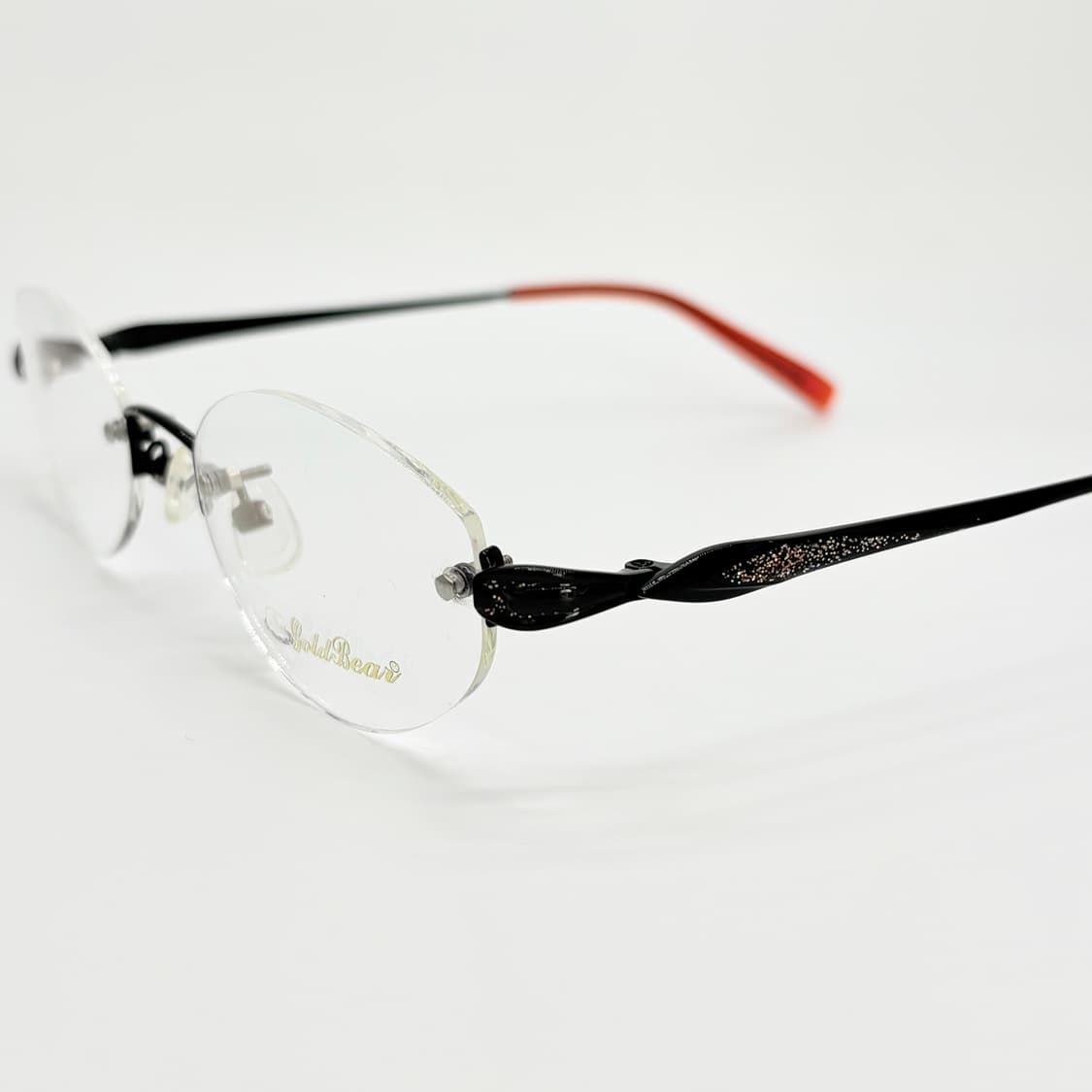 GOLD BEAR 블랙 오벌 무테 상품이미지4