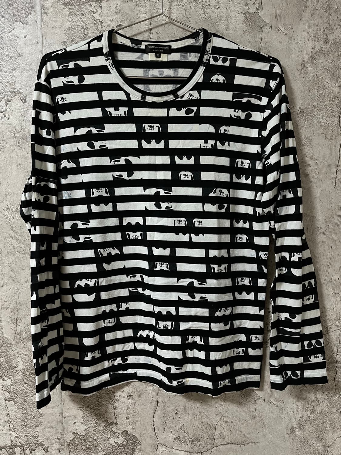 꼼데가르송 옴므 플러스 11SS 스컬 스트라이프 롱슬리브 셔츠 상품이미지2