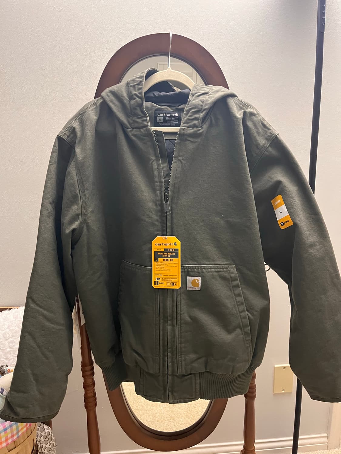 [미국정품/새상품] 칼하트 J130 워시드 덕 액티브 자켓 모스그린(Mo 상품이미지3