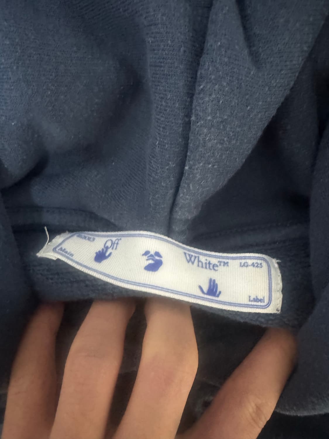 오프화이트 후드티 m 상품이미지3