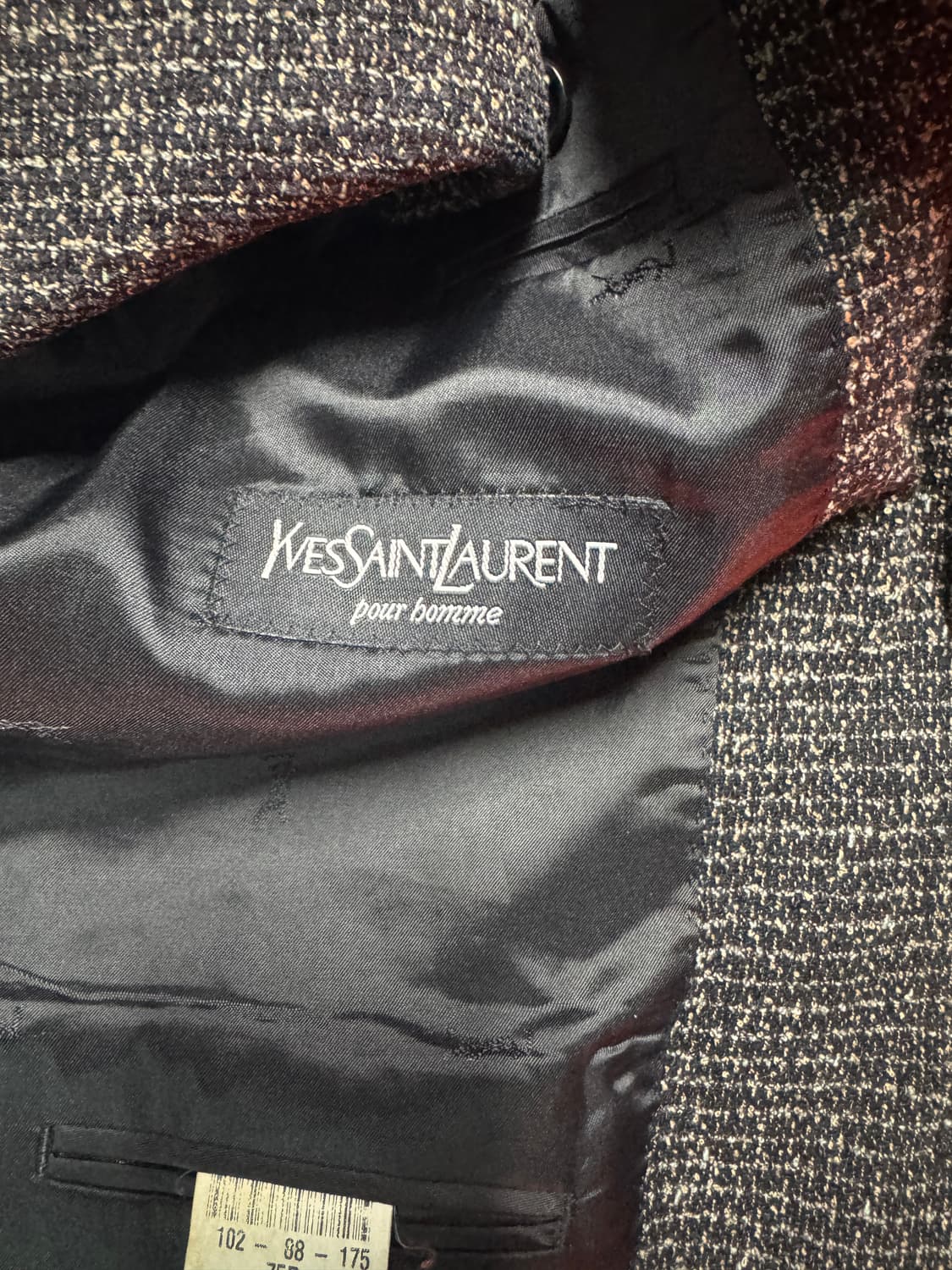 정품!! 입생로랑 고급 헤링본 울 자켓 M~L 상품이미지4