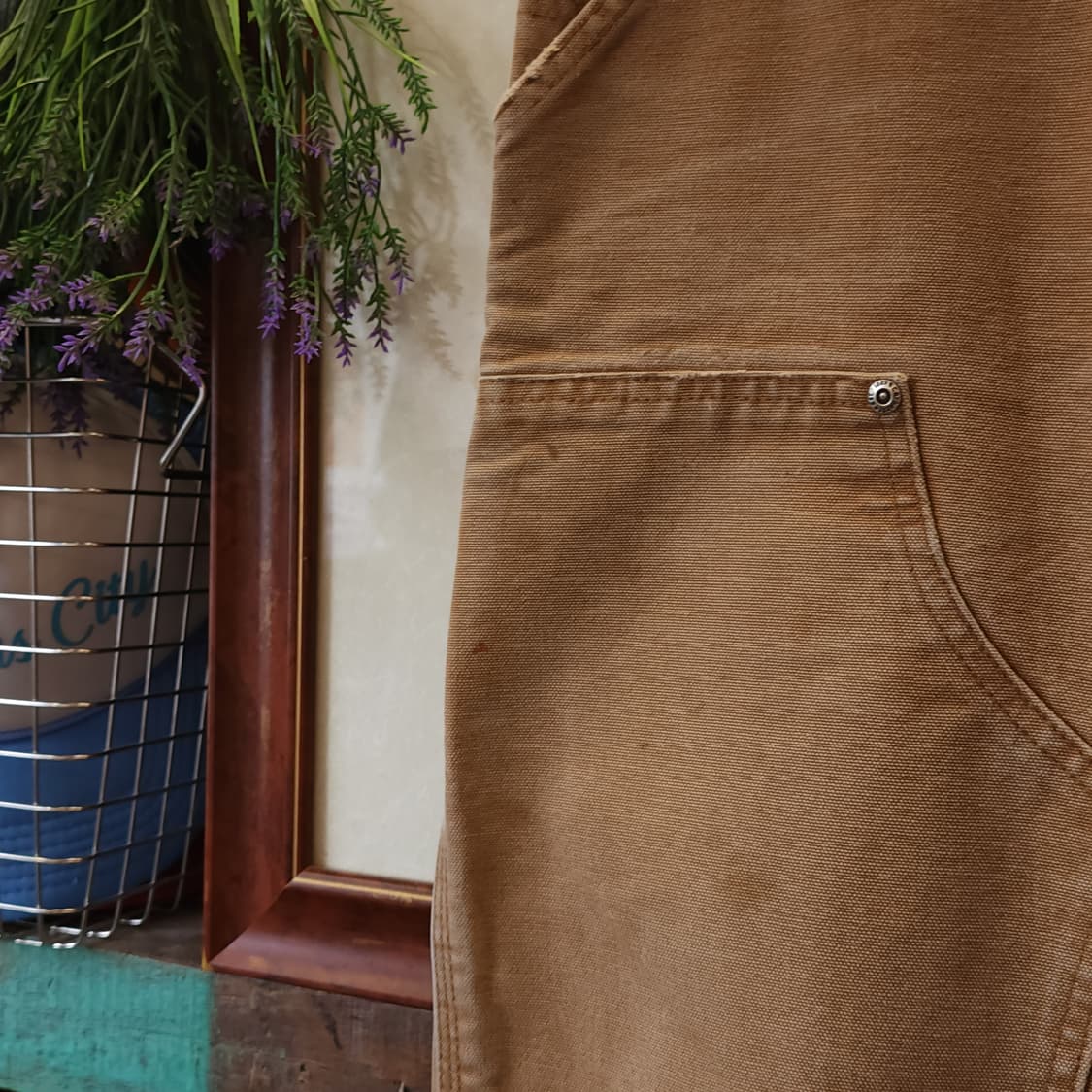 칼하트 워크팬츠 더블니 워크팬츠 브라운 6x32 상품이미지5