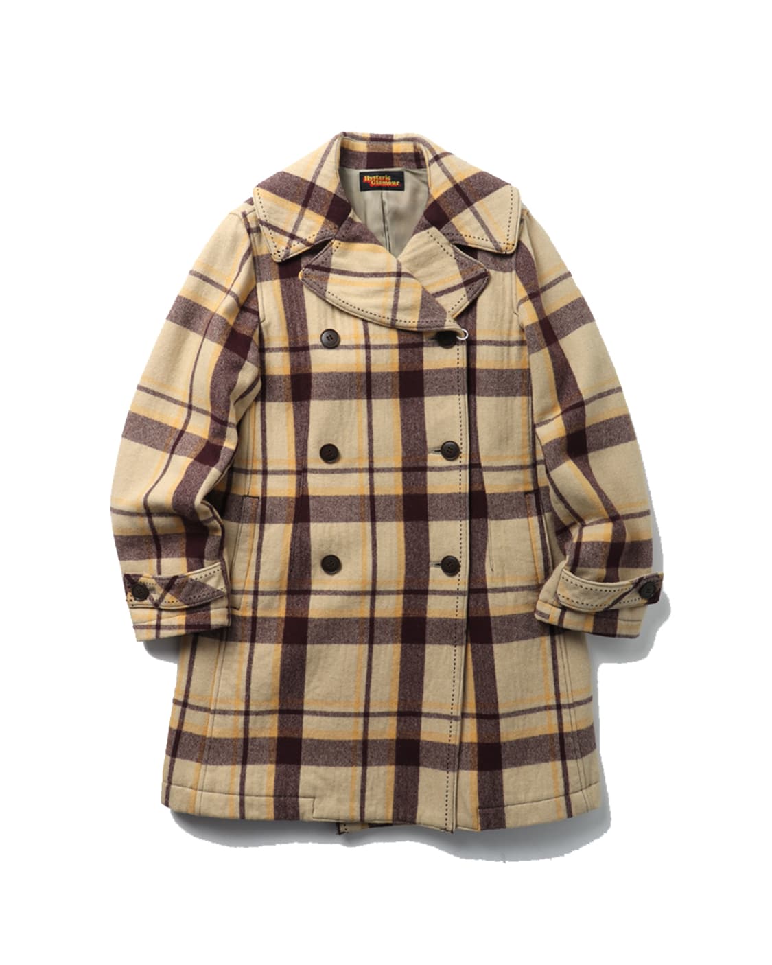 히스테릭글래머 HYSTERIC GLAMOUR Wool Plaid Coat 상품이미지1
