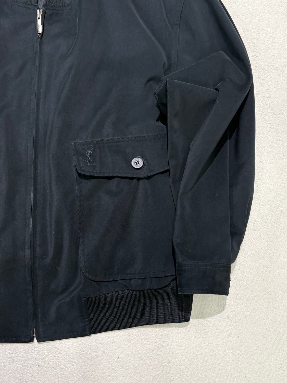 입생로랑 스웨이드 블루종 자켓 105 상품이미지3