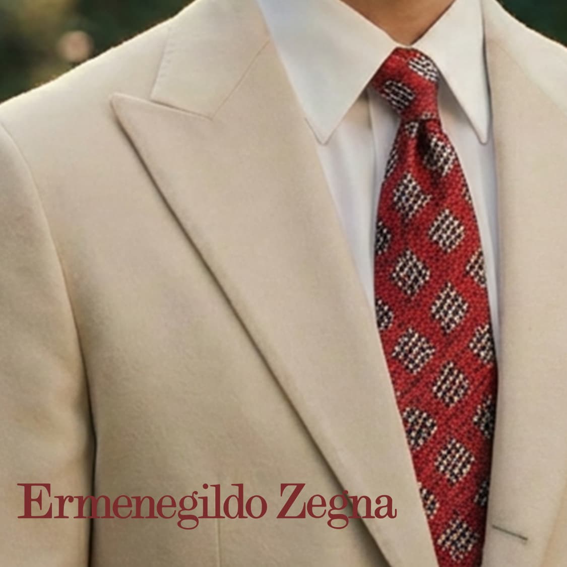 에르메네질도 제냐 레드 자카드 패턴 넥타이 9.5cm A등급 E881
 상품이미지1