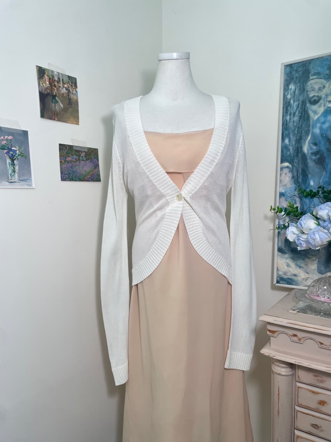 ivory summer one-button cardigan 상품이미지1