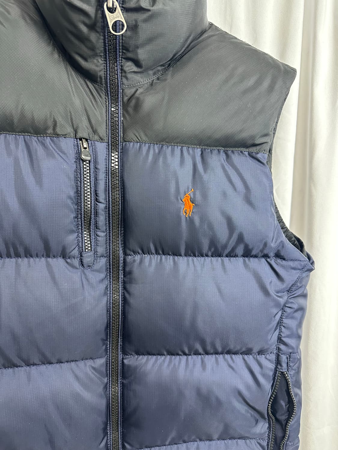 no.123 폴로 랄프로렌 RL 푸퍼네이비 패딩 조끼 M~L 상태굿 상품이미지2