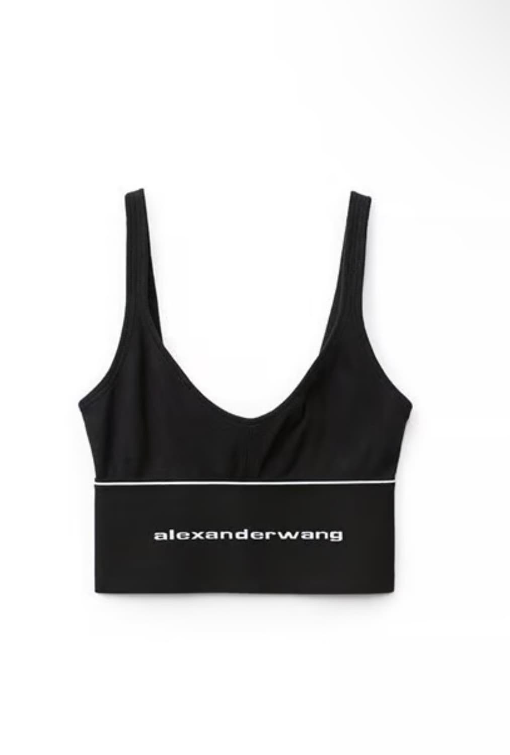 (새상품) 알렉산더왕 엘라스틱 브라 탑 블랙 s 슬리브리스 크롭 상품이미지1