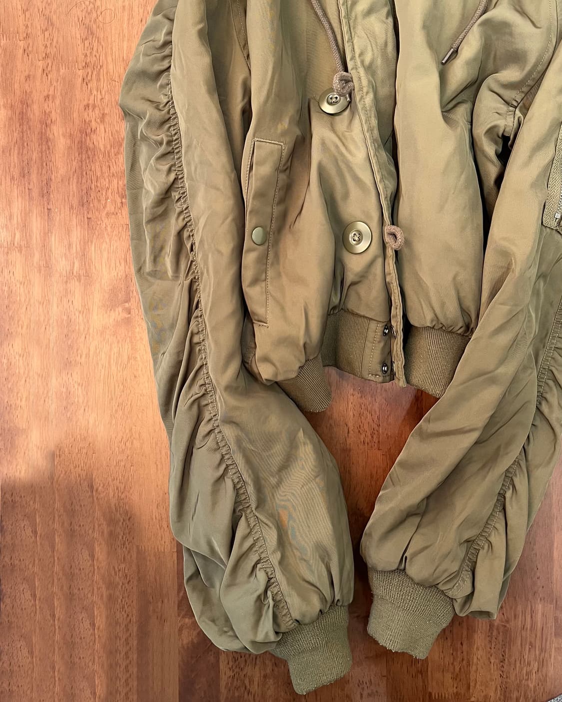 N-2B 크롭 봄버 재킷 상품이미지7