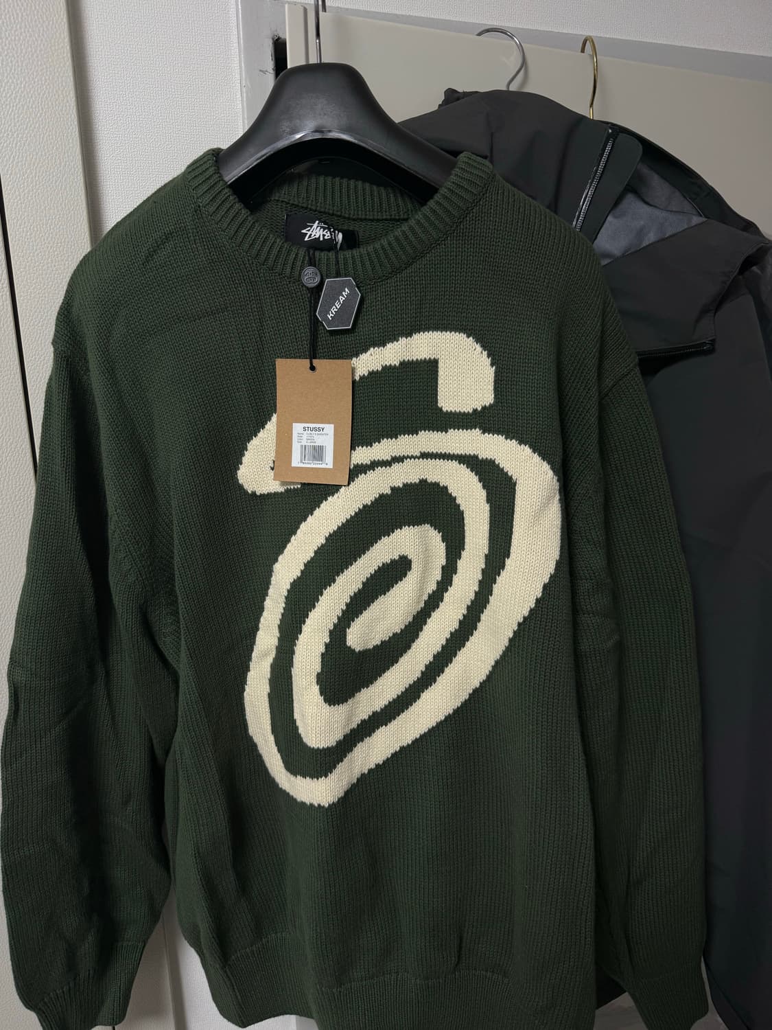 스투시 컬리 S 스웨터 니트 그린 XL 상품이미지1