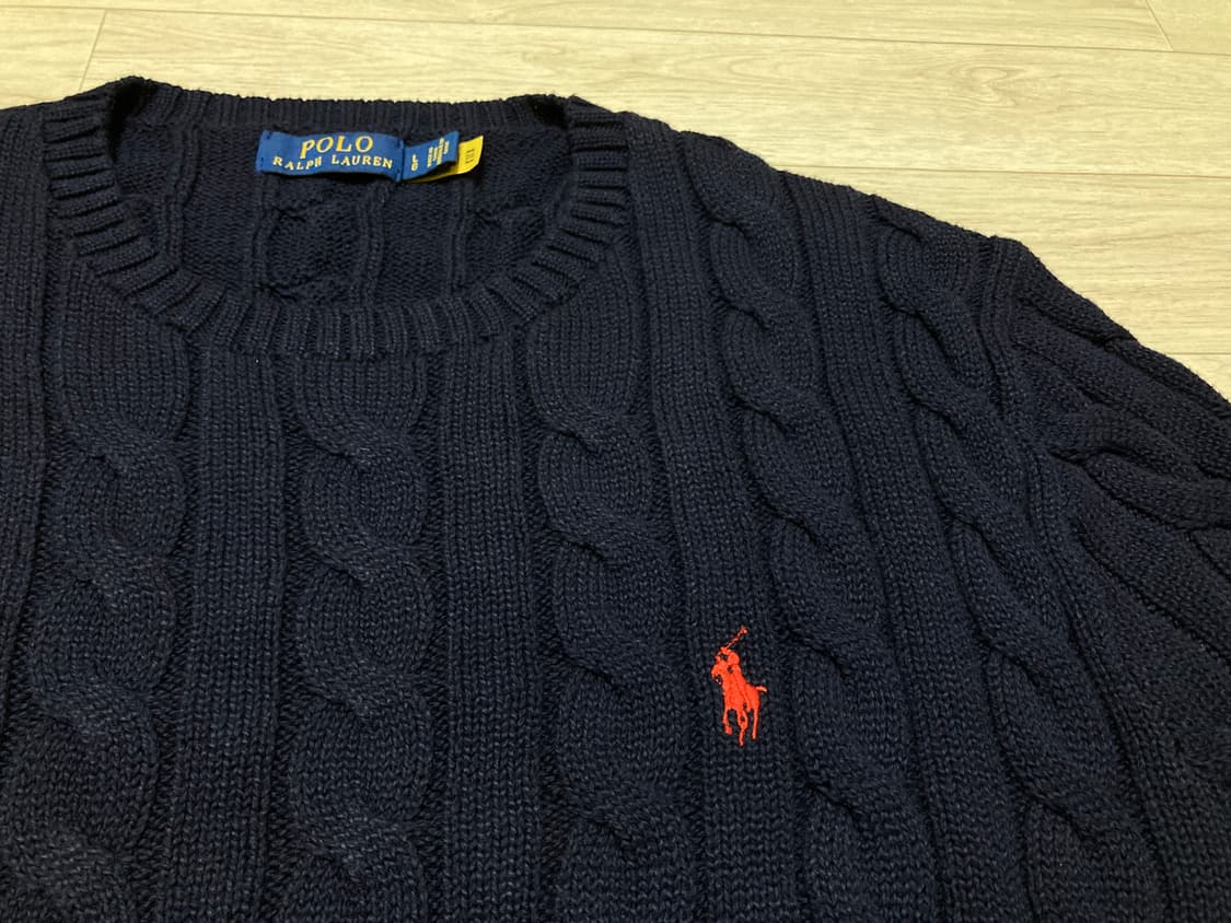 폴로 케이블 니트 110(L) 판매 상품이미지3