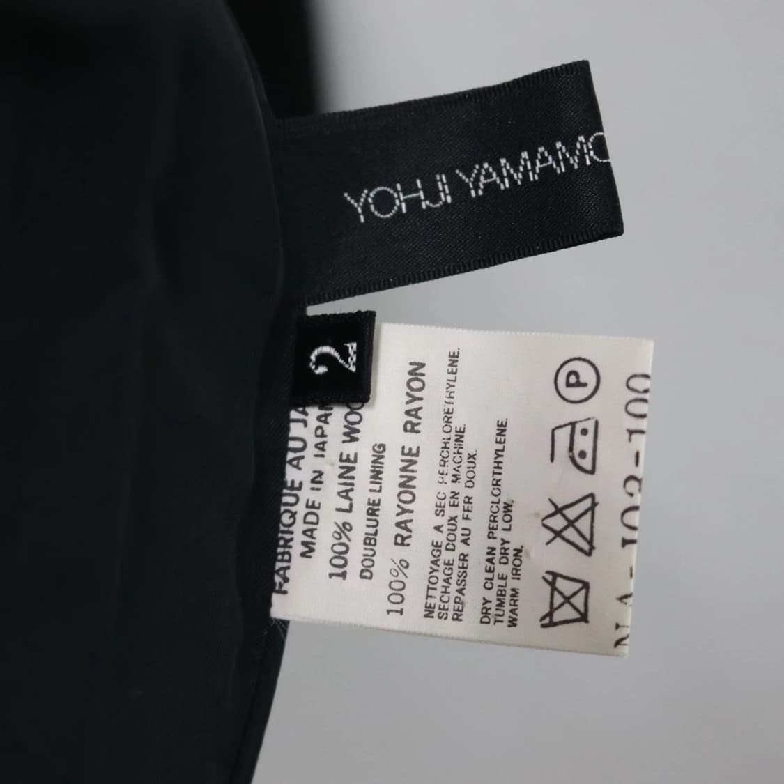 요지 야마모토 울 혼방 싱글 자켓 59970 상품이미지6